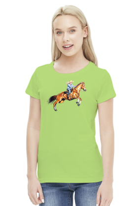 Cowgirl koń