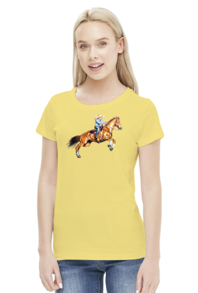 Cowgirl koń