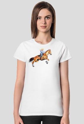 Cowgirl koń