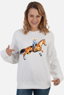 Cowgirl koń