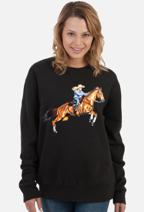 Cowgirl koń