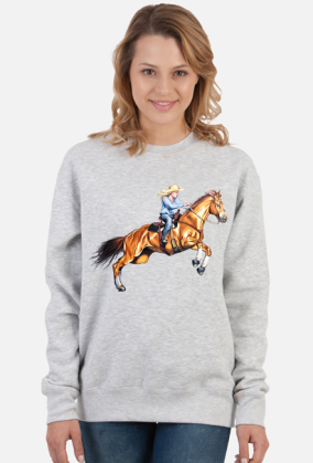 Cowgirl koń
