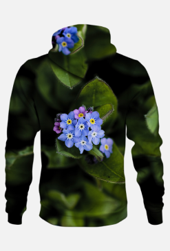 Bluza z nadrukiem niebieskie kwiatki
