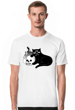 Skull and cat