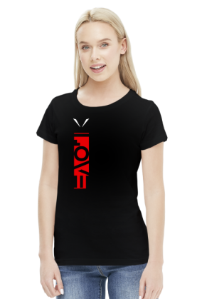 czarna koszulka LOVE by Jacob Goetz