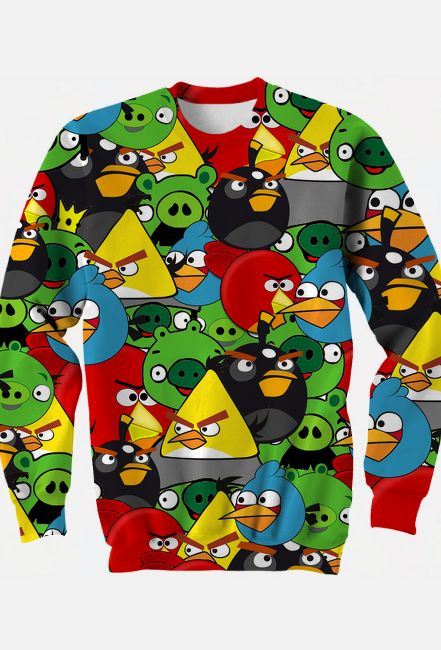 Bluza bez kaptura męska Angry Birds