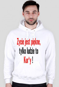 Bluza z kapturem  Życie jest piękne...