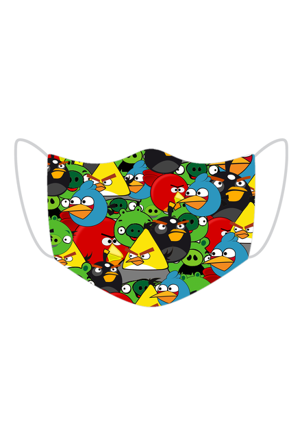 Maseczka Angry Birds idealna dla dzieci