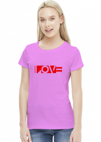 koszulka LOVE poziomo dla kobiety
