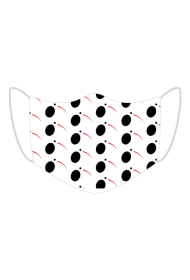 Oryginalna, stylowa maseczka z minimalistycznym symbolem kiwi.