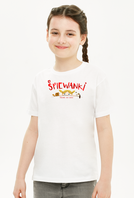 Śpiewanki logo - koszulka dla dziewczynki - śpiewanki.tv