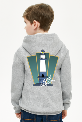 Bluza z kapturem chłopięca rozpinana Deco 3 plus