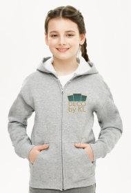 Bluza z kapturem dziewczęca rozpinana Deco 3 plus