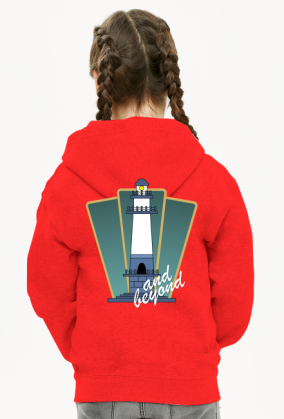 Bluza z kapturem dziewczęca rozpinana Deco 3 plus