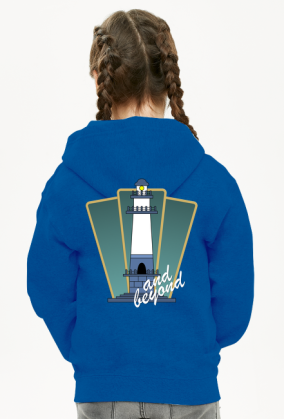 Bluza z kapturem dziewczęca rozpinana Deco 3 plus