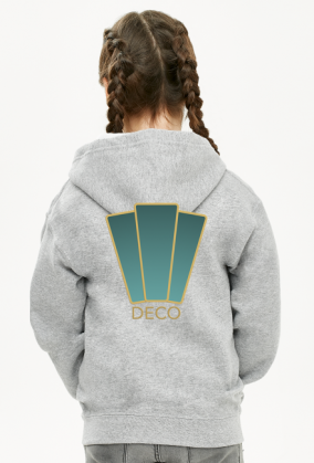 Bluza z kapturem dziewczęca rozpinana Deco 1 plus
