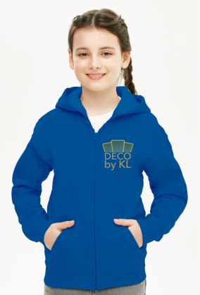 Bluza z kapturem dziewczęca rozpinana Deco 1 plus