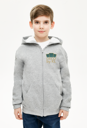 Bluza z kapturem chłopięca rozpinana Deco 1 plus