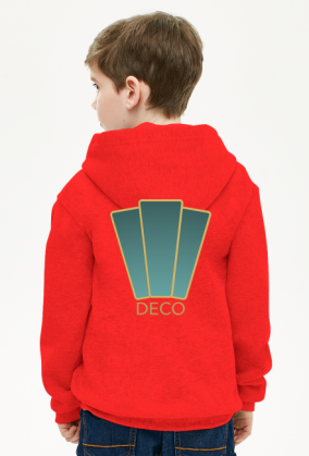 Bluza z kapturem chłopięca rozpinana Deco 1 plus