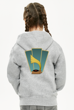 Bluza z kapturem dziewczęca rozpinana Deco 2 plus