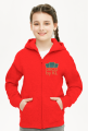 Bluza z kapturem dziewczęca rozpinana Deco 2 plus