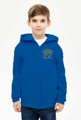 Bluza z kapturem chłopięca rozpinana Deco 2 plus