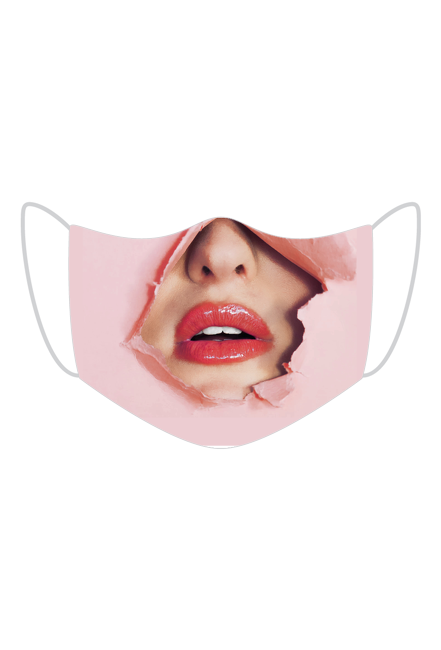 Usta kobieta maseczka z miejscem na filtr + 3 filtry gratis