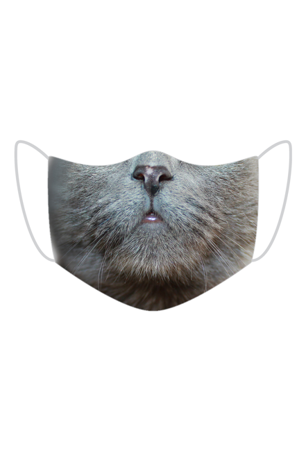 Kot maseczka z miejscem na filtr + 3 filtry gratis