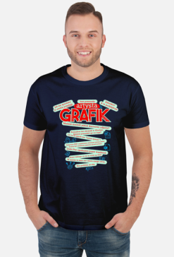 Koszulka Grafik komputerowy ciemny
