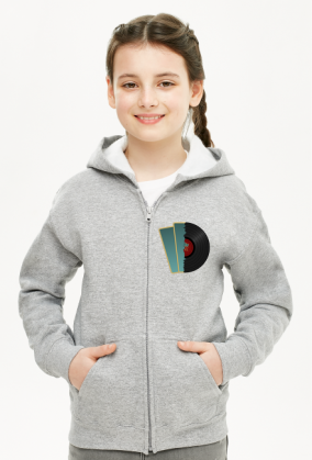 Bluza z kapturem dziewczęca rozpinana Deco 4 plus