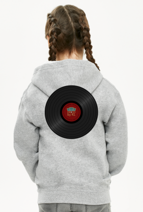 Bluza z kapturem dziewczęca rozpinana Deco 4 plus