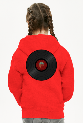 Bluza z kapturem dziewczęca rozpinana Deco 4 plus