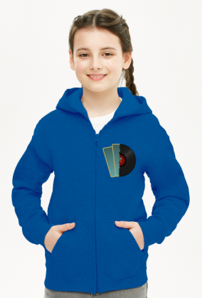 Bluza z kapturem dziewczęca rozpinana Deco 4 plus