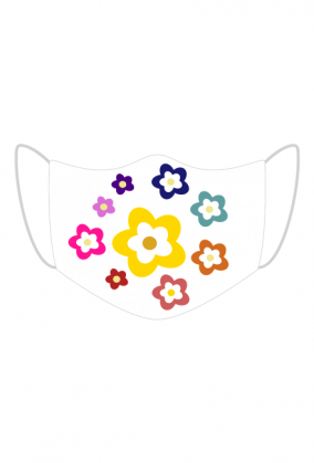 Maseczka Ochronna krąg kwiat