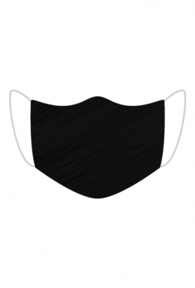 Maseczka Ochronna Czarna Tekstura