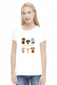 t-shirt damski - dogs team