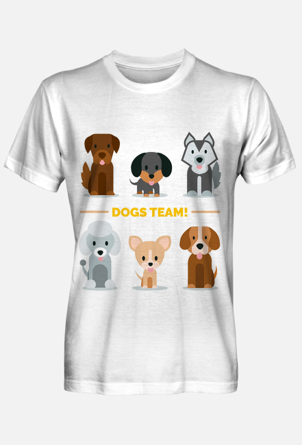 koszulka męska - dogs team