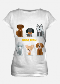koszulka damska - dogs team