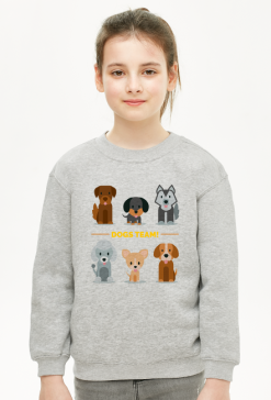 bluza dziewczęca - dogs team