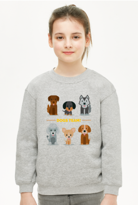 bluza dziewczęca - dogs team