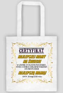 Certyfikat Najlepszej Mamy