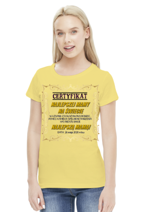 Certyfikat Najlepszej Mamy