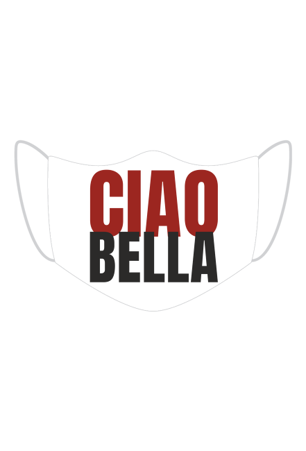 Ciao Bella - maseczka kolorowa z nadrukiem