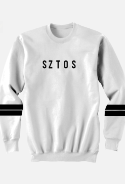 BLUZA - " SZTOS " | BIAŁA