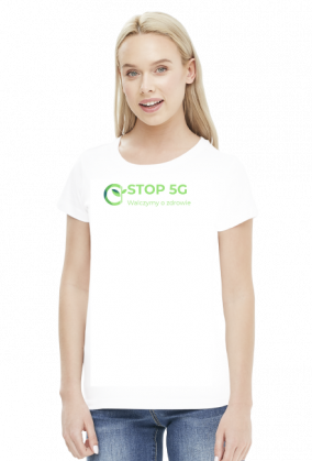 T-Shirt koszulka Damska STOP 5G WALCZYMY O ZDROWIE