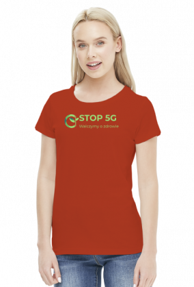 T-Shirt koszulka Damska STOP 5G WALCZYMY O ZDROWIE