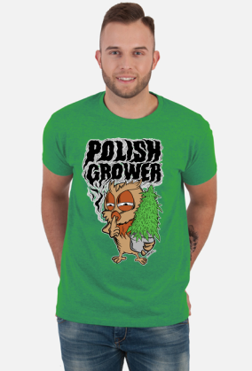 Gnom Koszulka Marihuana z motywem Polish Grower