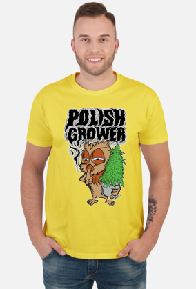 Gnom Koszulka Marihuana z motywem Polish Grower