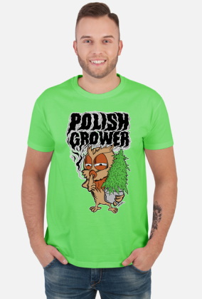 Gnom Koszulka Marihuana z motywem Polish Grower