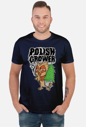Gnom Koszulka Marihuana z motywem Polish Grower